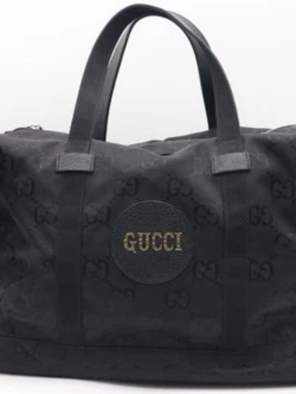 GUCCI Econyl Nylon Monogram Off The Grid Duffle Bag - Black